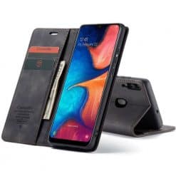 Samsung Galaxy A20 A30, CaseMe Wallet Case - Black
