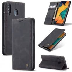 Samsung Galaxy A40S Wallet Case Black