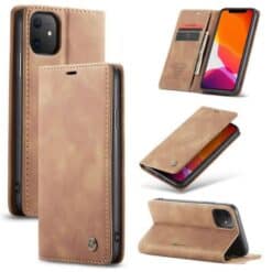 CaseMe, iPhone 11, Wallet Case - Brown