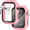 Bumper Case & Screen Protector for Apple iWatch Series S4 / S5 / S6 - Pink