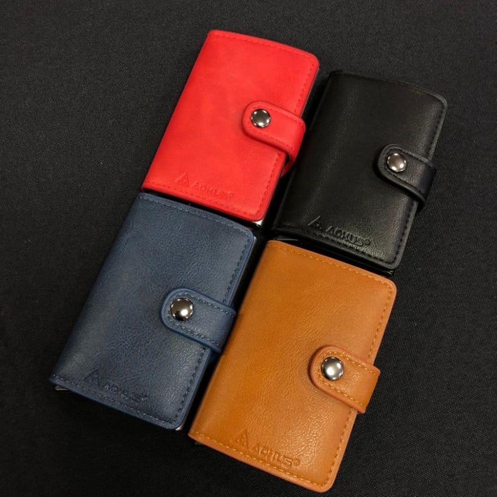 Aokus WR01 RFID Smart Card Holder Leather Wallet