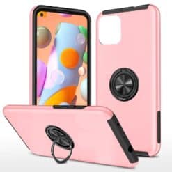 Galaxy A13 4G Dual Layer Invisible Ring Case Pink
