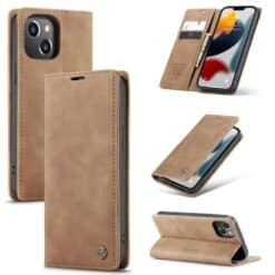 CaseMe iPhone 13 Wallet Case - Brown