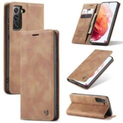 CaseMe, Samsung Galaxy S21, Wallet Case - Brown