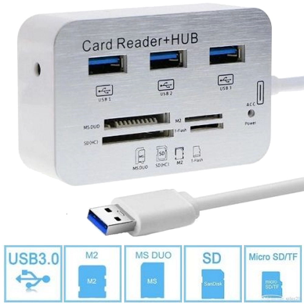 USB 3.0/3.1 Hub + Card Reader