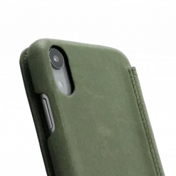 Minim (MM-10063) Original Minim Book Case - Olive Green, Apple iPhone XR