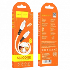 Type-C to Lightning Soft Silicon Cable White