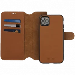 Minim 2 in 1 Wallet Case - Light Brown, Apple iPhone 12 Pro Max