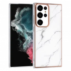 Samsung Galaxy S23 Ultra Back Cover - White Marble