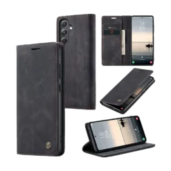 Samsung Galaxy S23 FE Black Wallet Case