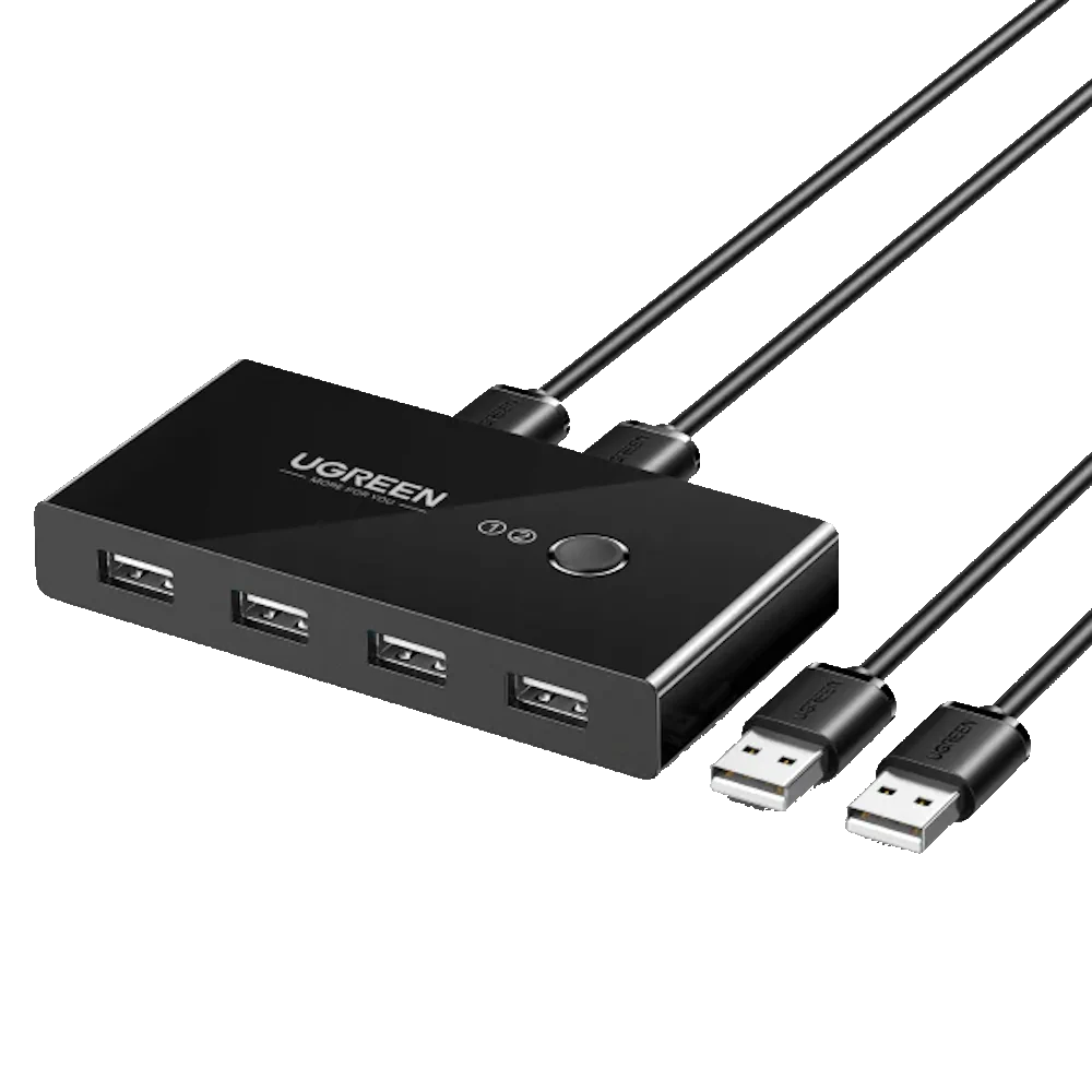 UGREEN USB 2.0 Switch, 2 In 4 Output USB KVM Switch