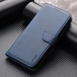 iPhone 16 Premium Aokus Wallet Case Blue