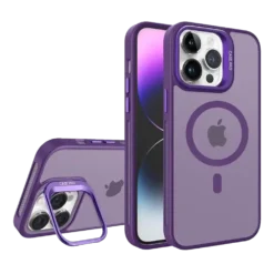 iPhone 16 Skin-Feel (Camera Holder) Magsafe Case Purple