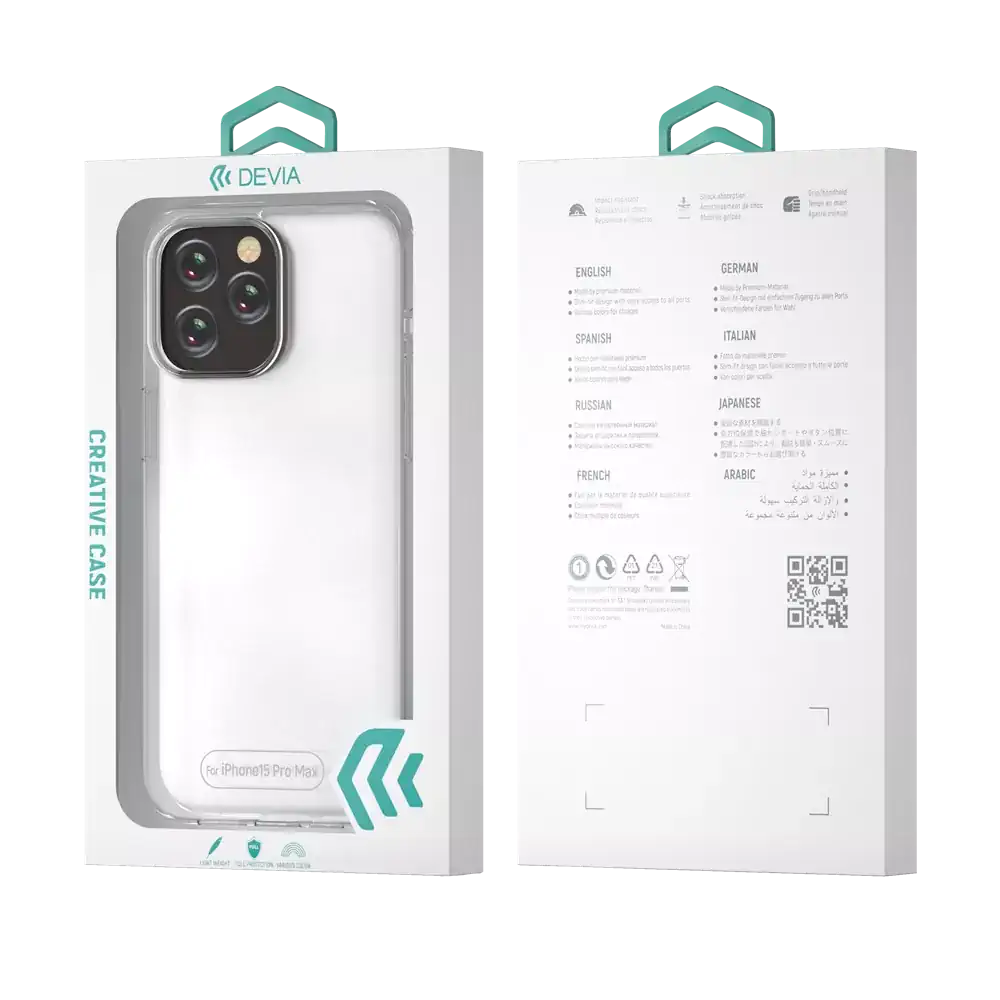 iPhone 15 Clear Case by Devia
