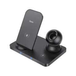 Hoco CW33 Ultra-Charge 3-in-1 Vertical Wireless Fast Charger Black