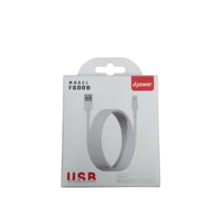USB / Lightning Cable - D-Power F6000 - 1M White