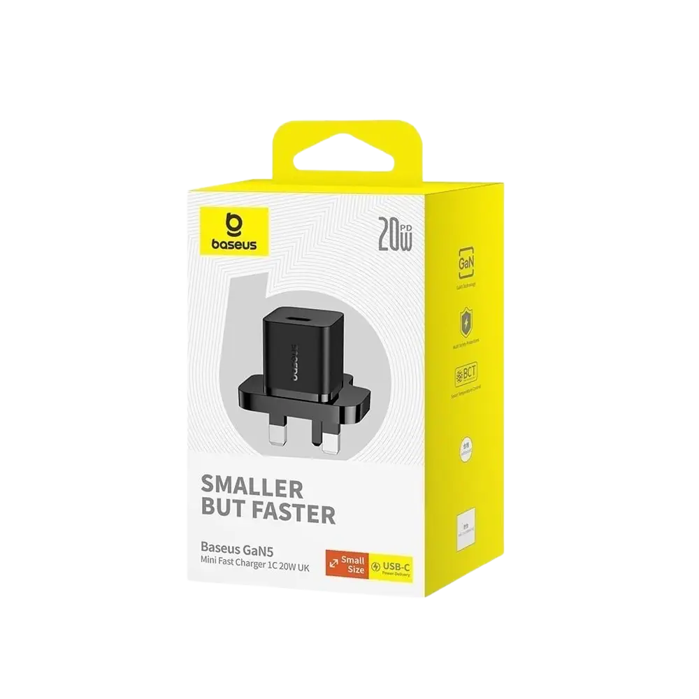 Baseus, GaN5 20W USB-C / Type-C Gallium Nitride Fast Charger With Box