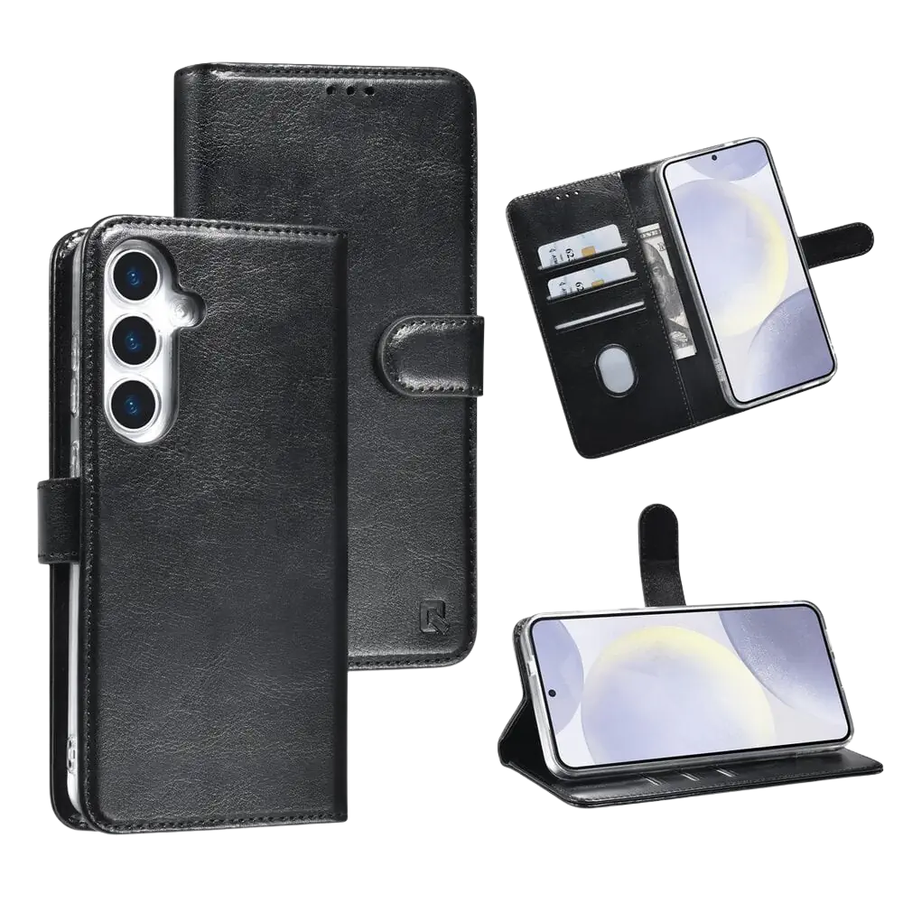 Samsung Galaxy S25 Plus Black Book Case