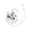 Hoco DC91 Folding Charger Set (C to C) PD20W White