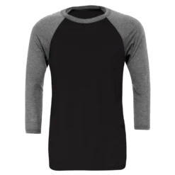 Unisex triblend ¾ sleeve baseball t-shirt