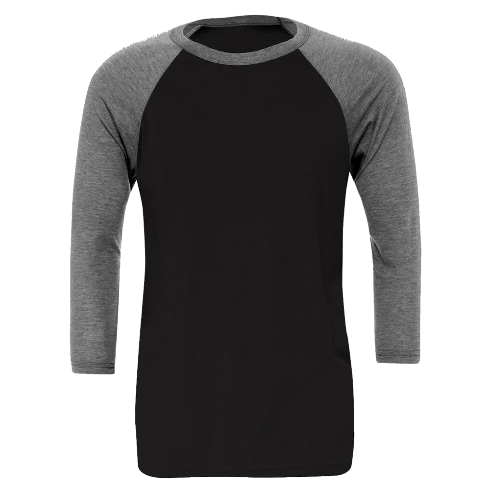 Unisex triblend ¾ sleeve baseball t-shirt