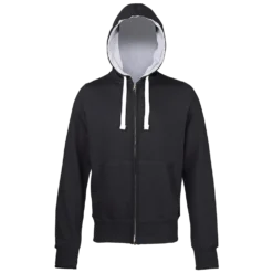 Just Hoods AWDis Chunky Zoodie - Black / Grey