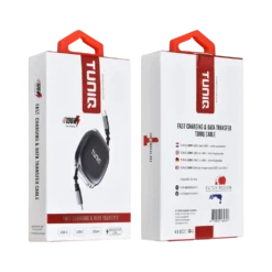 100W USB-C to USB-C Cable - Retractable Cable