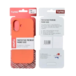 TUNIQ iPhone 17 Back Cover Case - Full Silicone - Orange