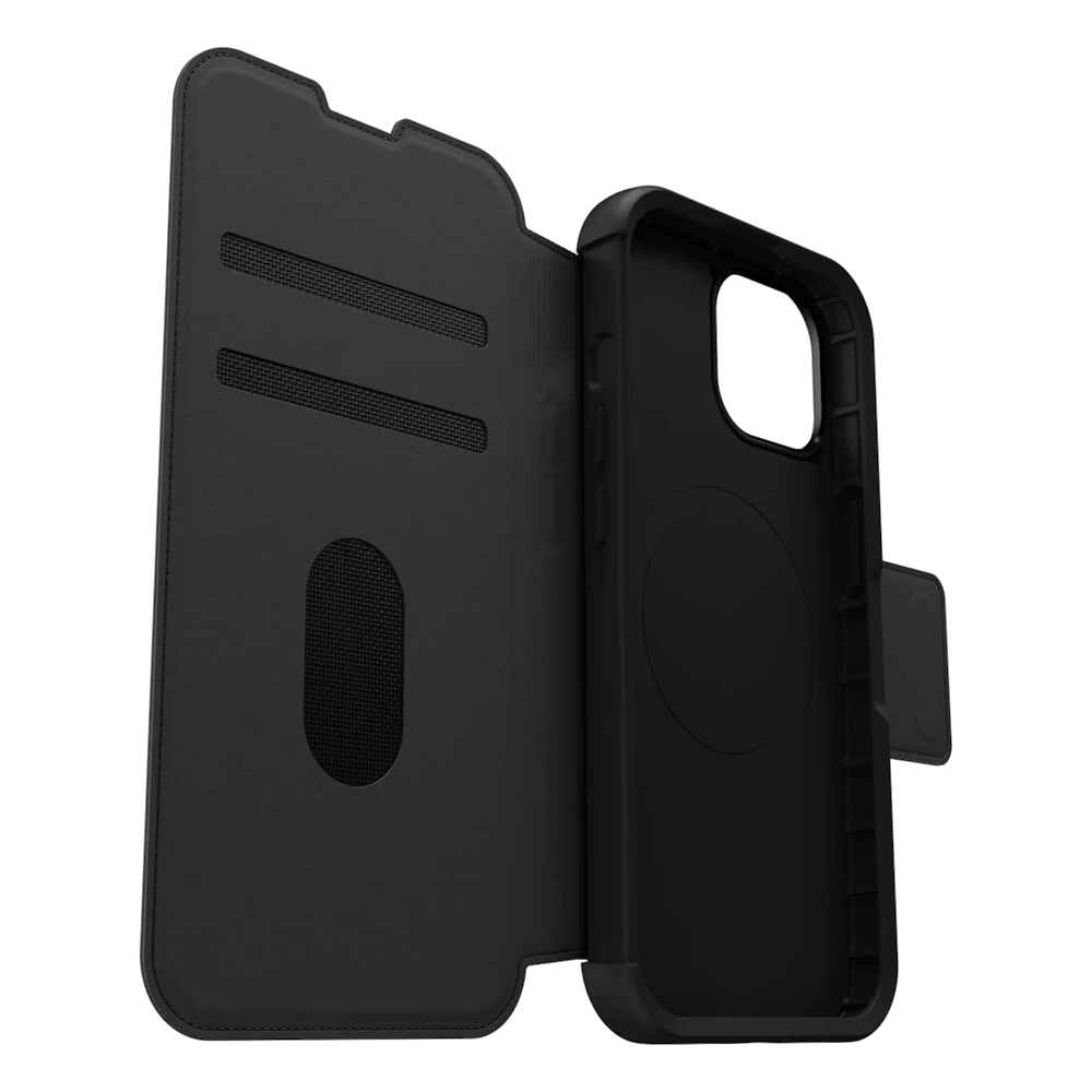 OtterBox iPhone 15 Wallet MagSafe Case - Black