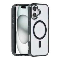 TUNIQ iPhone 16 Back Cover Case - Magsafe Silicone - Black